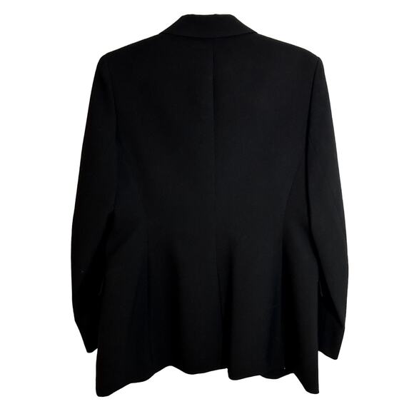 Ann Klein Lion Label Single Button Blazer Black Womens Size 8 - Picture 2 of 7